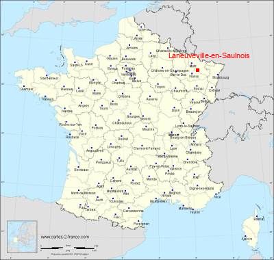 Carte de Laneuveville-en-Saulnois