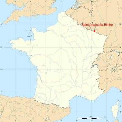 Fond de carte avec Saint-Louis-lès-Bitche