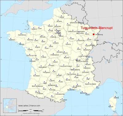 Carte de Turquestein-Blancrupt