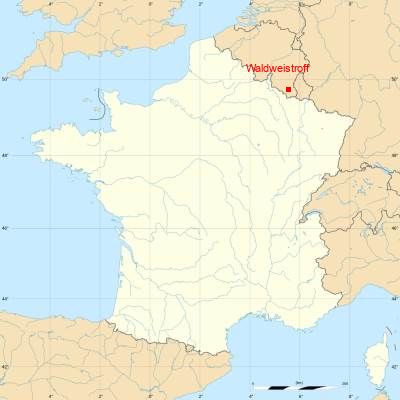 Fond de carte avec Waldweistroff