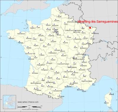 Carte de Woelfling-lès-Sarreguemines