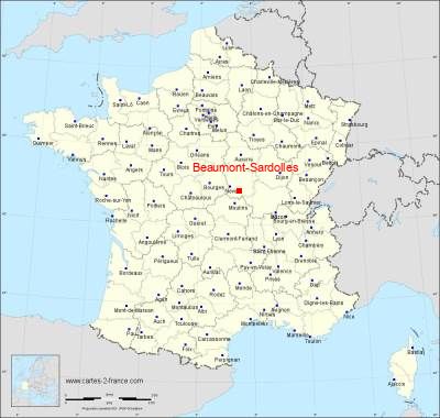 Carte de Beaumont-Sardolles