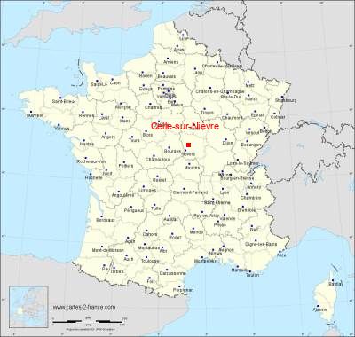 Carte de Celle-sur-Nièvre