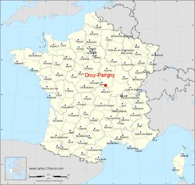Carte de Druy-Parigny