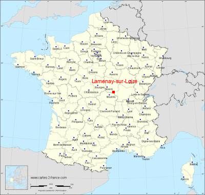Carte de Lamenay-sur-Loire