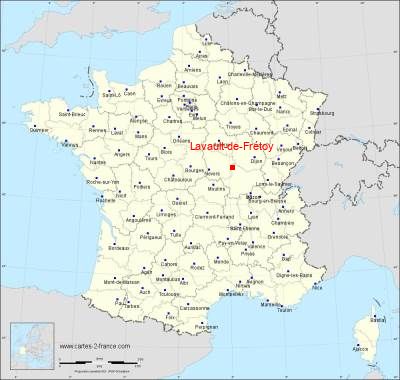 Carte de Lavault-de-Frétoy