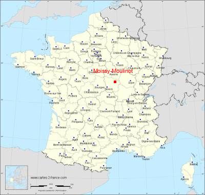 Carte de Moissy-Moulinot