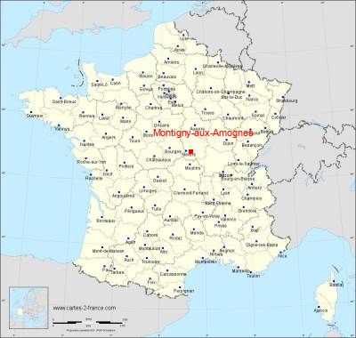 Carte de Montigny-aux-Amognes