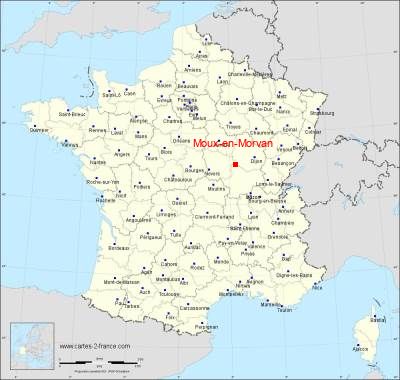Carte de Moux-en-Morvan
