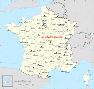 Carte de Neuville-lès-Decize