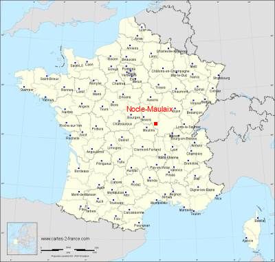 Carte de Nocle-Maulaix