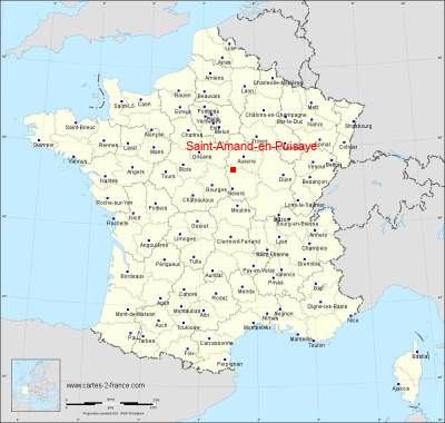 Carte de Saint-Amand-en-Puisaye