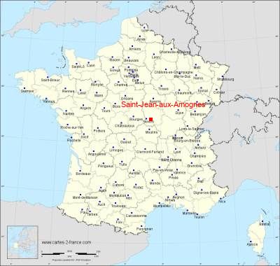 Carte de Saint-Jean-aux-Amognes