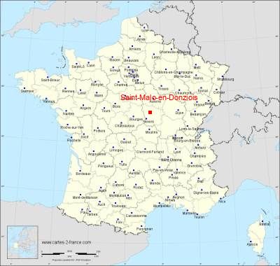 Carte de Saint-Malo-en-Donziois