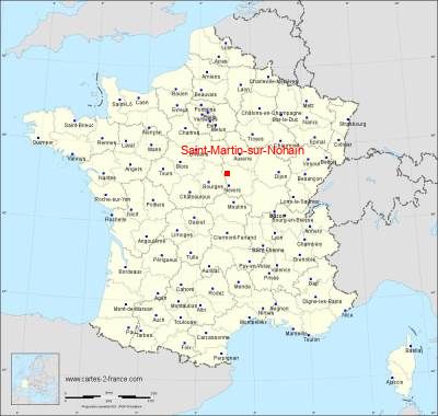 Carte de Saint-Martin-sur-Nohain
