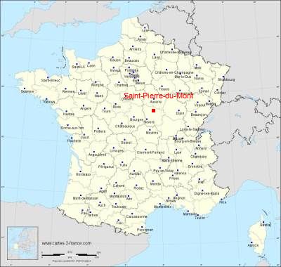 Carte de Saint-Pierre-du-Mont