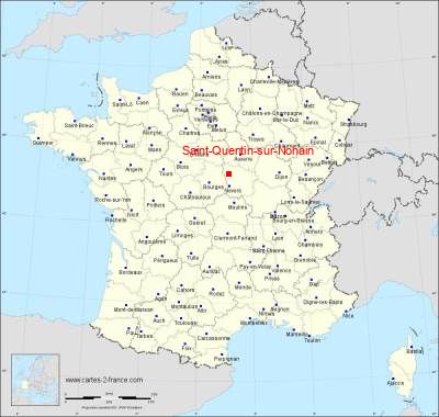 Carte de Saint-Quentin-sur-Nohain