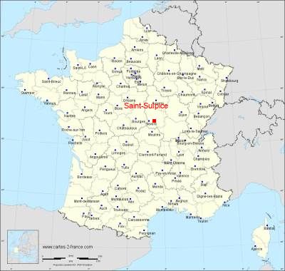 Carte de Saint-Sulpice