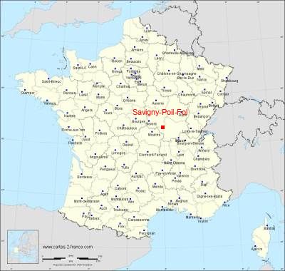 Carte de Savigny-Poil-Fol