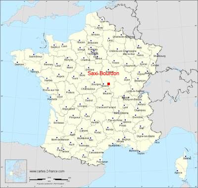 Carte de Saxi-Bourdon