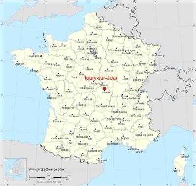 Carte de Toury-sur-Jour
