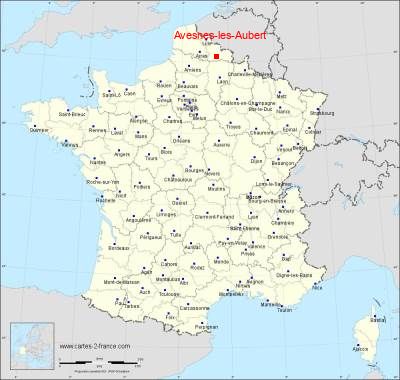 Carte de Avesnes-les-Aubert