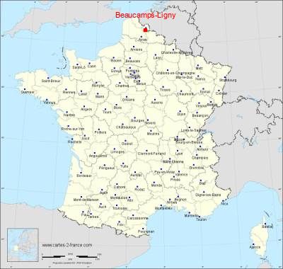 Carte de Beaucamps-Ligny
