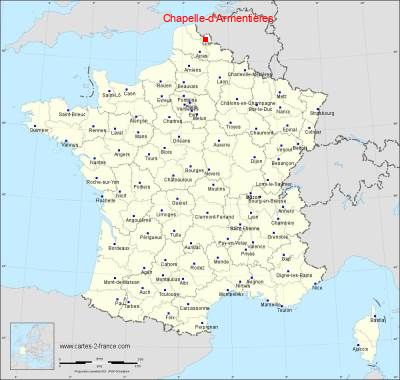 Carte de Chapelle-d'Armentières
