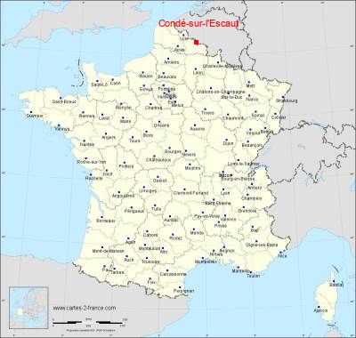 Carte de Condé-sur-l'Escaut