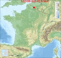 localisation mairie de Condé-sur-l'Escaut