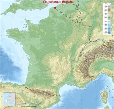 Carte de Coudekerque-Branche
