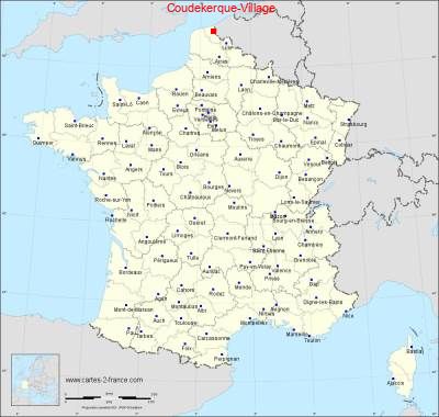 Carte de Coudekerque-Village