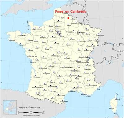 Carte de Forest-en-Cambrésis