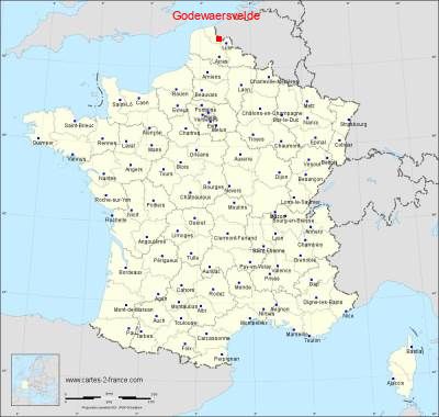 Carte de Godewaersvelde