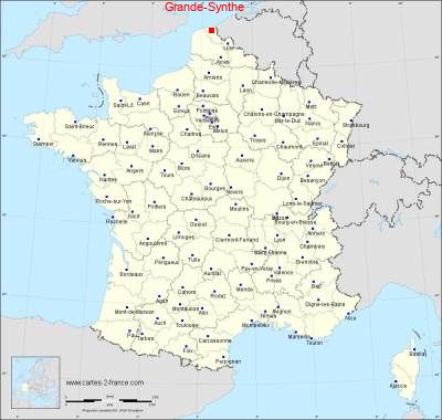 Carte de Grande-Synthe