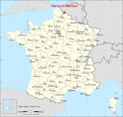 Carte de Marcq-en-Baroeul