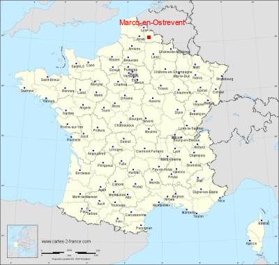 Carte de Marcq-en-Ostrevent