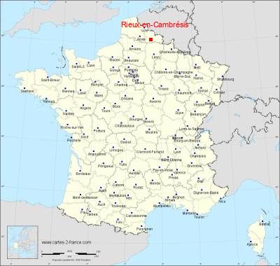 Carte de Rieux-en-Cambrésis