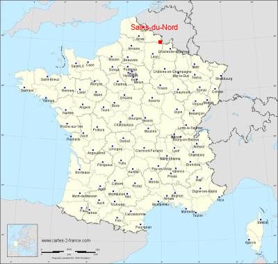 Carte de Sains-du-Nord