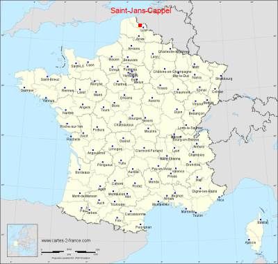 Carte de Saint-Jans-Cappel