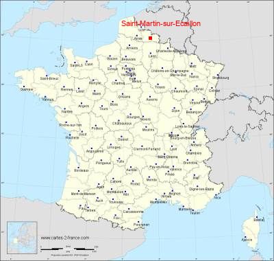 Carte de Saint-Martin-sur-Ecaillon