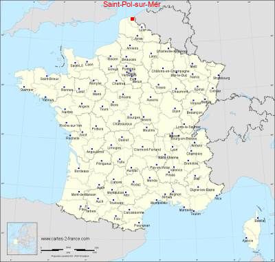 Carte de Saint-Pol-sur-Mer