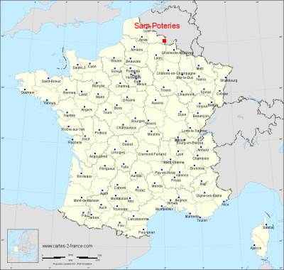 Carte de Sars-Poteries