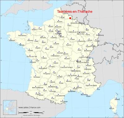 Carte de Taisnières-en-Thiérache
