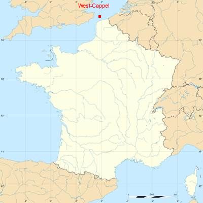 Fond de carte avec West-Cappel