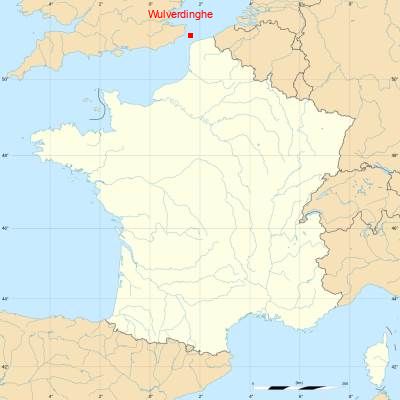 Fond de carte avec Wulverdinghe