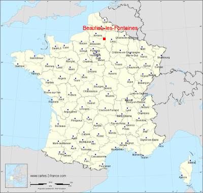 Carte de Beaulieu-les-Fontaines