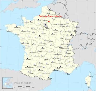Carte de Béthisy-Saint-Martin