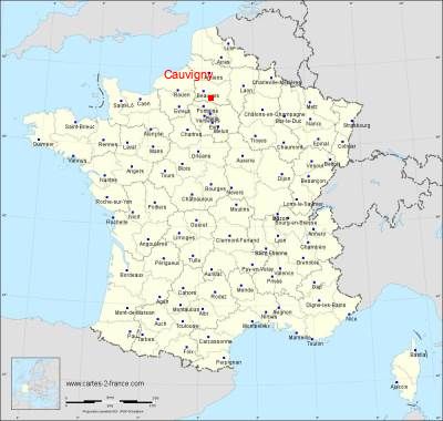 Carte de Cauvigny