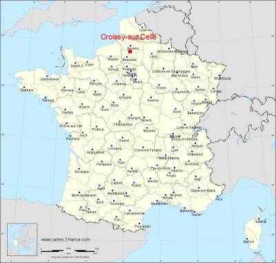 Carte de Croissy-sur-Celle